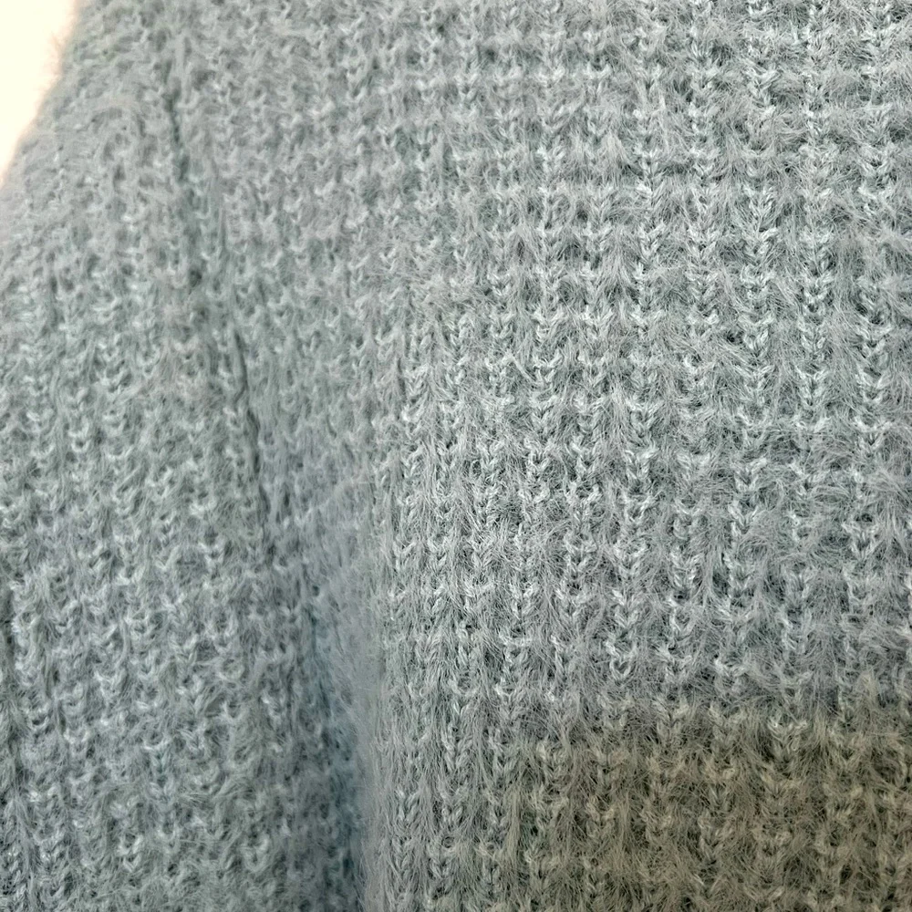 CLEARANCE Women’s Light Blue Fuzzy Sweater! - Picture 5 of 5